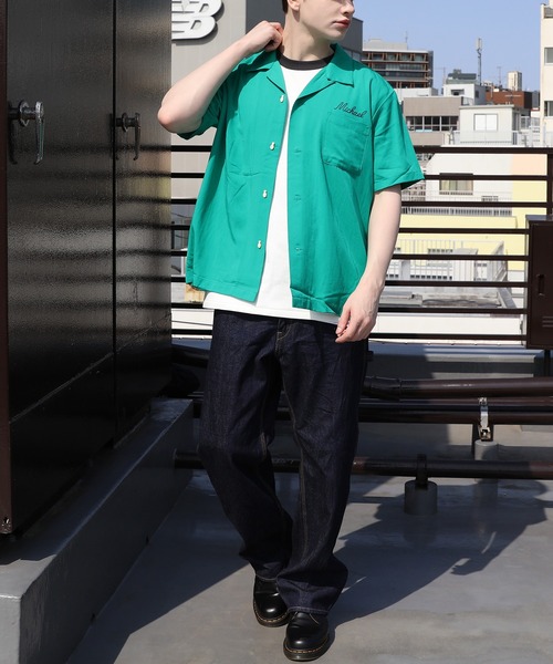 HOUSTON ボーリングシャツ(FIGTERAIRCRAFT) HOUSTON シャツ ボーリングシャツ(FIGTER AIRCRAFT) メンズ