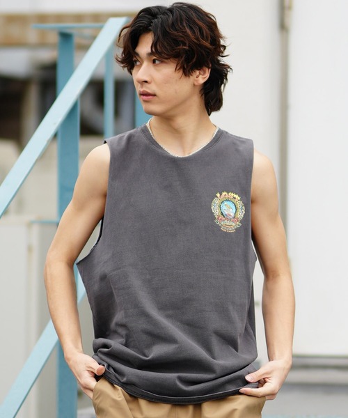 トップス pan bare top t-sh plage yobiotop LOST タンクトップ 「ムラサキスポーツ限定」lost/ロスト ヘビー