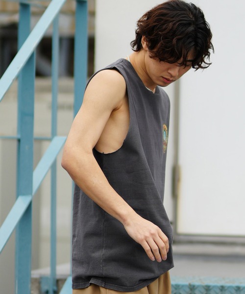 トップス pan bare top t-sh plage yobiotop LOST タンクトップ 「ムラサキスポーツ限定」lost/ロスト ヘビー
