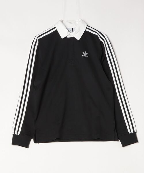 adidas 黒 長袖ポロシャツ Lサイズ klm62_2.jpg