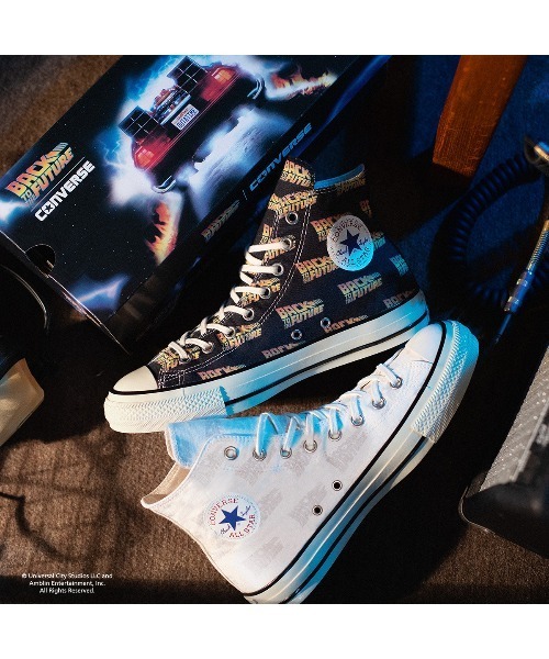 限定 新品未使用 コンバース バックトゥザフューチャー スニーカー 黒 23cm CONVERSE「U.S. ORIGINATOR」× BACK TO THE FUTURE | ABC-MART