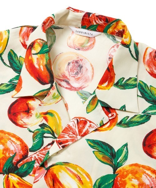Sandinista シャツ Open Collar Semi-Double S/S Shirt