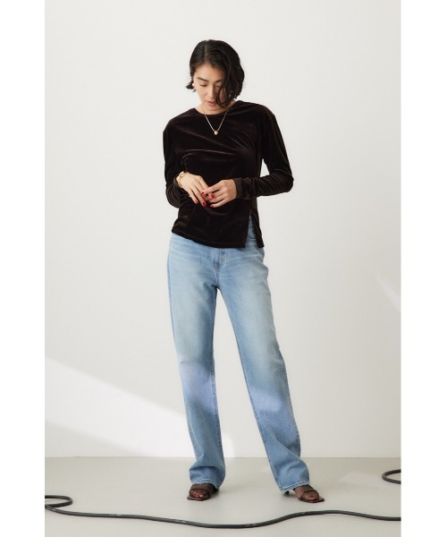 crie conforto ジーンズ デニム デニムパンツ 90'sストレートロング