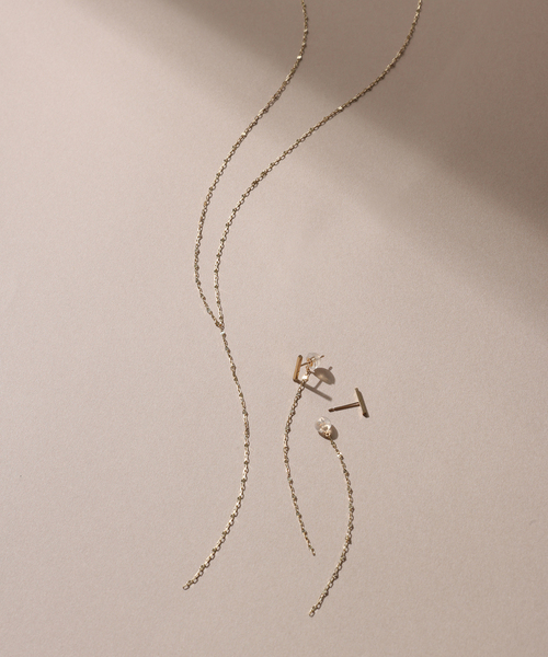 Lilasトゥインクルチェーンネックレス トゥインクルチェーン60cmネックレス K10（ネックレス）｜Lilas
