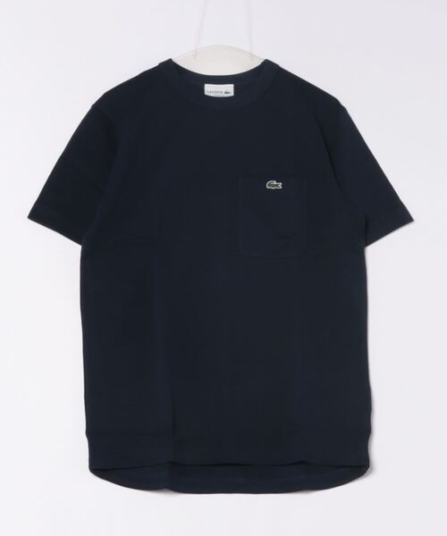 LACOSTE（ラコステ） tシャツ 「LACOSTE」鹿ノ子地ポケット半袖Tシャツ