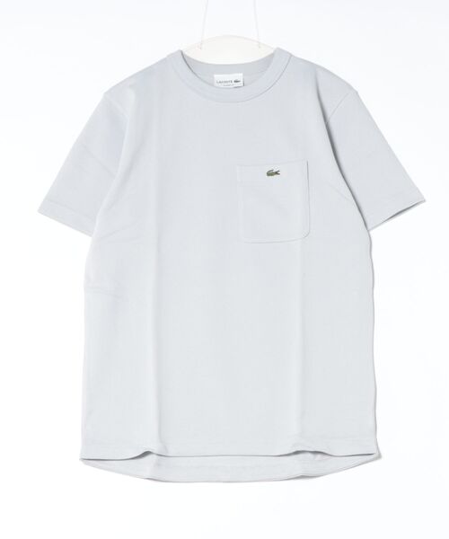 LACOSTE（ラコステ） tシャツ 「LACOSTE」鹿ノ子地ポケット半袖Tシャツ