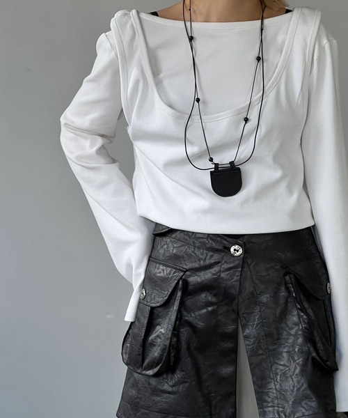 chuclla メニーway リブトップス　chw24a038 chuclla tシャツ メニーway リブトップス chw24a038 レディース