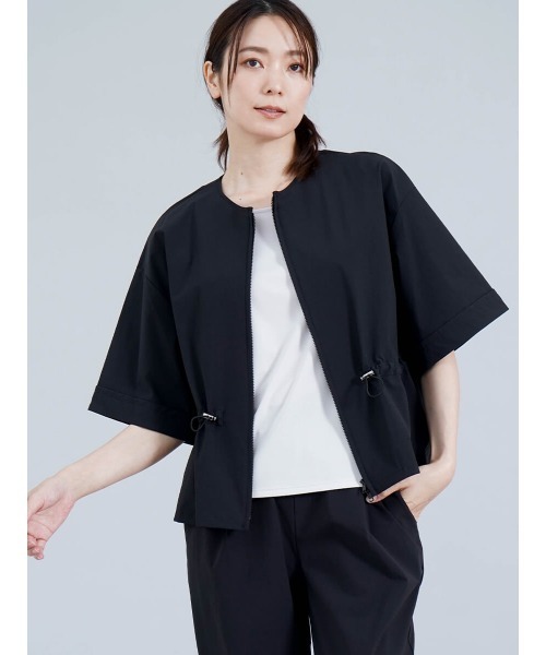 ブラウス シャツ 「吸水速乾・防シワ」セットウエストドロストシャツ レディース