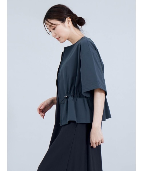 ブラウス シャツ 「吸水速乾・防シワ」セットウエストドロストシャツ レディース セール】【吸水速乾・防シワ】セットウエストドロストシャツ