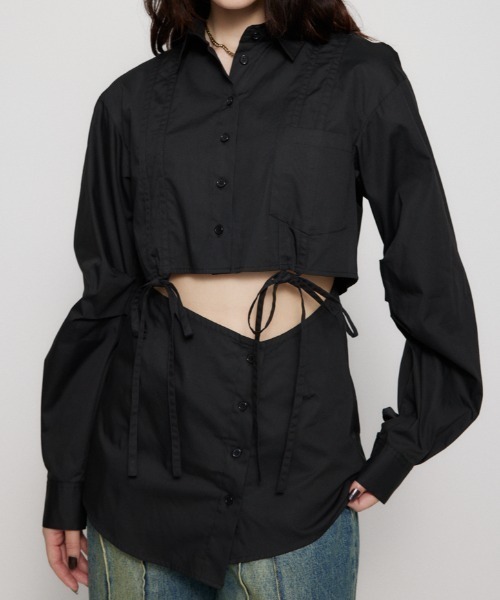 LAGUA GEM シャツ LAGUA GEM | 2WAY COMPACT CHECK シャツ (シャツ・ブラウス ) |SHEL
