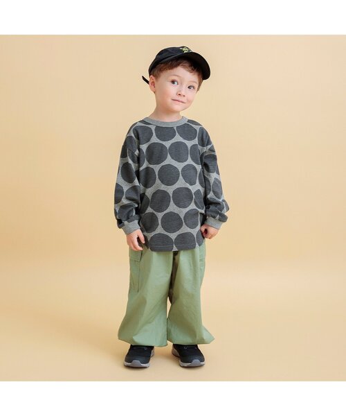 つきあかり 一応良い子 100サイズ 終わり BREEZE tシャツ 「どっちも正解」DAISUKI 総柄ロンT キッズ 子供