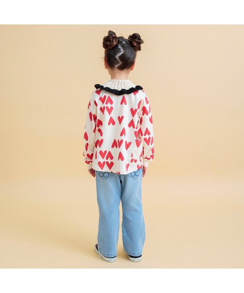 一回も着てなくて、子供の好みではないから、安く譲ります。 BREEZE tシャツ 「どっちも正解」DAISUKI 総柄ロンT キッズ 子供
