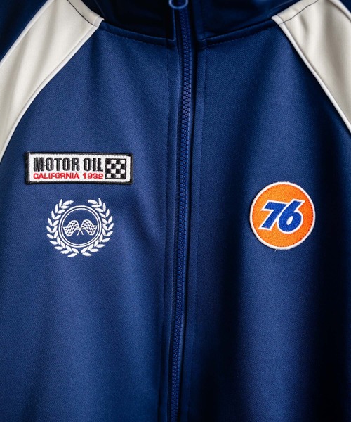 ブルゾン アウター 76lubricants ナナロクルブリカンツ 斜め切替