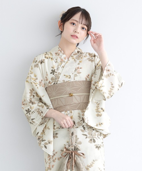 SOUBIEN（創美苑） 浴衣 floroセパレート浴衣3点セット （上着＋巻