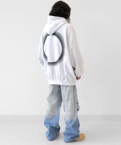 minsobi tシャツ シグナルパッチパーカー ビッグシルエット