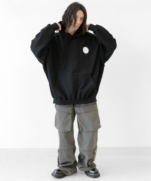 minsobi ムーンビッグシルエットスウェット ムーンプリントビッグシルエットスウェット（Tシャツ/カットソー