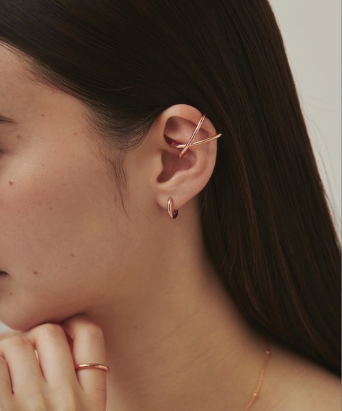 ciite' イヤーカフ クロスデザイン イヤーカフ（片耳用） レディース