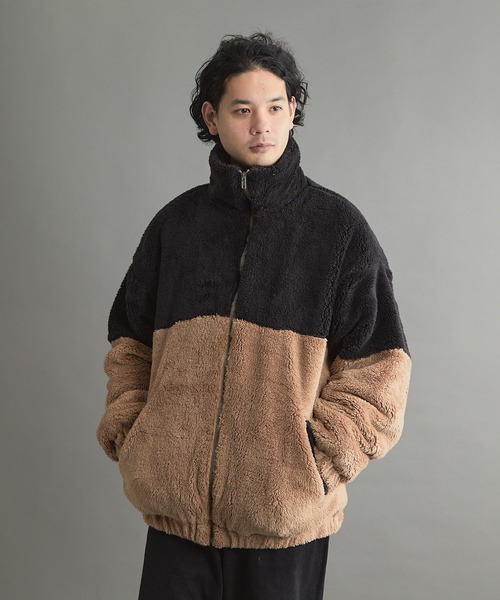 VIBGYOR ブルゾン アウター シャギースタンドZIPジャケット(CN) メンズ