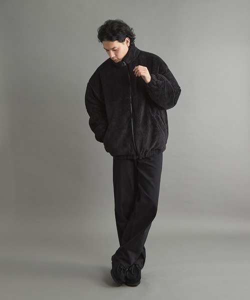 VIBGYOR ブルゾン アウター シャギースタンドZIPジャケット(CN) メンズ