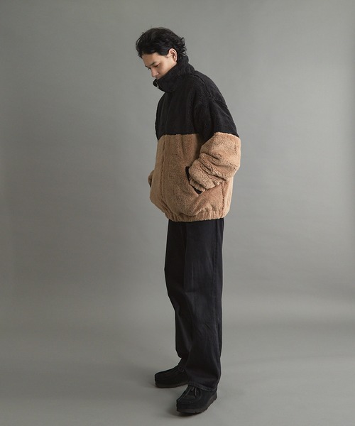 VIBGYOR ブルゾン アウター シャギースタンドZIPジャケット(CN) メンズ