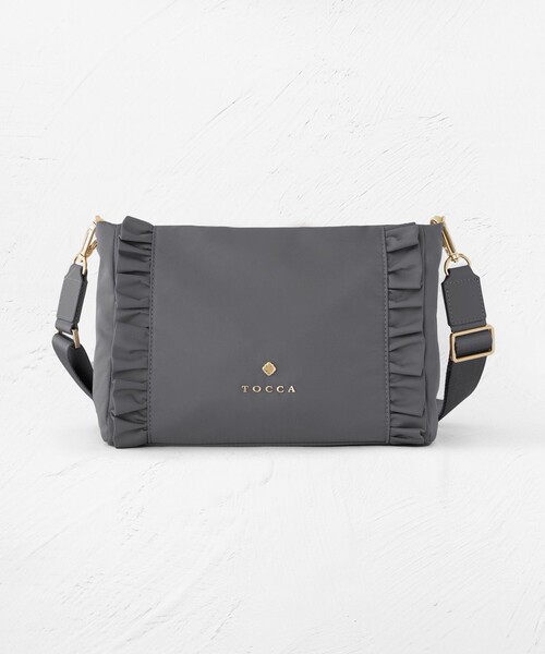 TOCCA ブラック ポシェットバッグ TOCCA（トッカ） ショルダーバッグ バッグ FRILL POCHETTE ポシェット