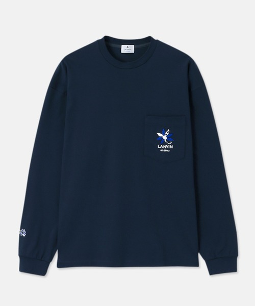 LANVIN en Bleu tシャツ 「LANVIN ESSENTIAL」ECHELLE / ”マルグリット