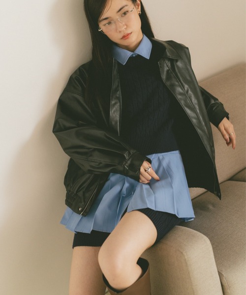 VANNIE U（ヴァニーユー） レザージャケット ライダース アウト