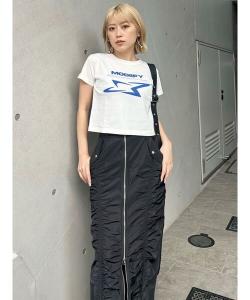 ムータ⭐︎スカートM 大人気】ZARA♡ Z1975 スリット デニム ミディスカート ボトムス