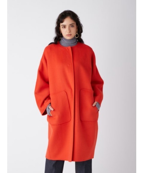 Mila Owen（ミラオーウェン） ノーカラーコート 0 グレー レディース