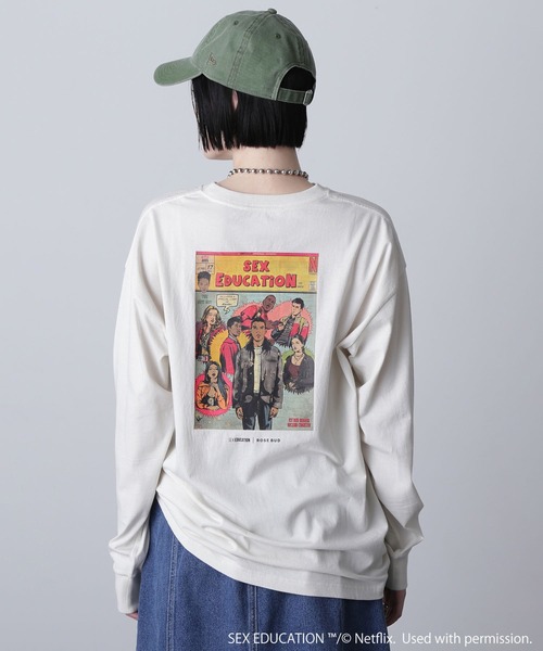 tシャツ Netflix Series ‘SEX EDUCATION’ × ROSE BUD/AMERICAN COMIC TEE レディース