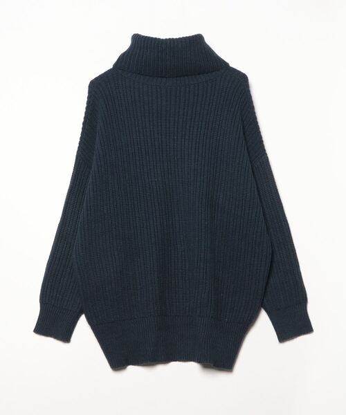 「JEANASIS」 タートルネックニット FREE ネイビー レディース_画像2