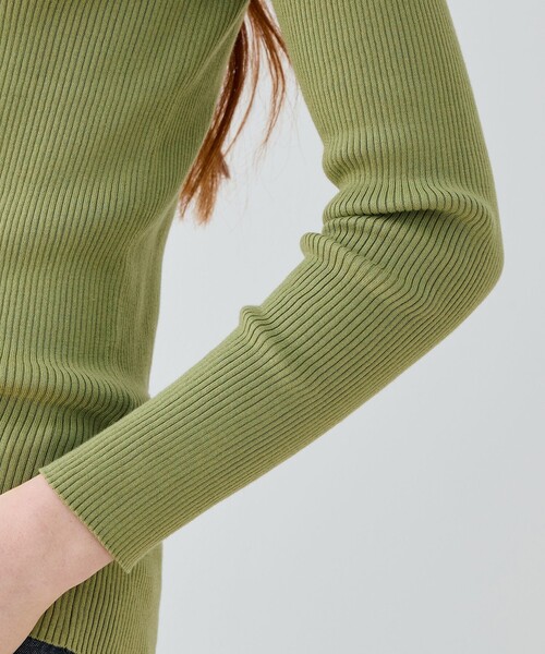 GALERIE VIE ニット セーター ギザコットンリブ クルーネック