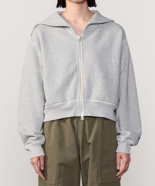 カーディガン ORCIVAL | 裏毛 ジップセーラー WOMEN レディース ORCIVAL カーディガン | 裏毛 ジップセーラー WOMEN レディース