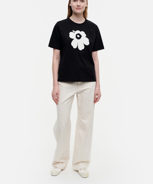 tシャツ erna Unikko /placement   t-shirt レディース メンズ Erna Unikko Placement Kioski t-shirt | Marimekko