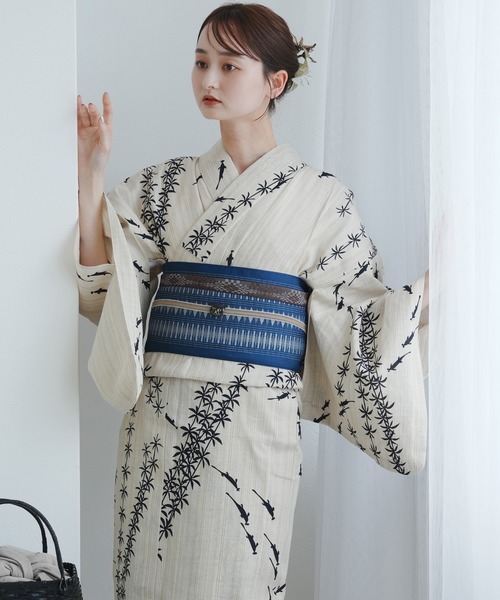 utatane 浴衣 手染め注染浴衣3点セット utatane×注染工房 先染め
