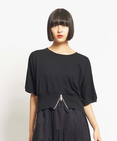 tシャツ 60/-ファイン裏毛　ハイウエストＴ レディース メンズ