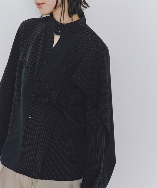 UNITED TOKYO アシメスリットデザインブラウス UNITED TOKYO