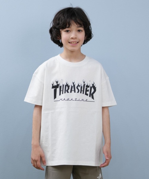 2015年モデル/THRASHERスラッシャー/SKATE & DESTROYデッキ固定タイプ バックパック/大容量リュック/デイパック/黒ブラック/スケートボード