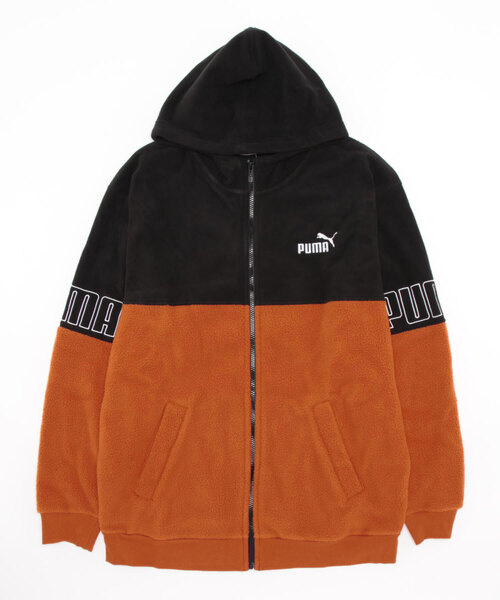 Puma ジップアップジャケット 48 ブラウン/オレンジ PUMA ジップアップジャケット L ブラウン/オレンジ PUMAプーマ