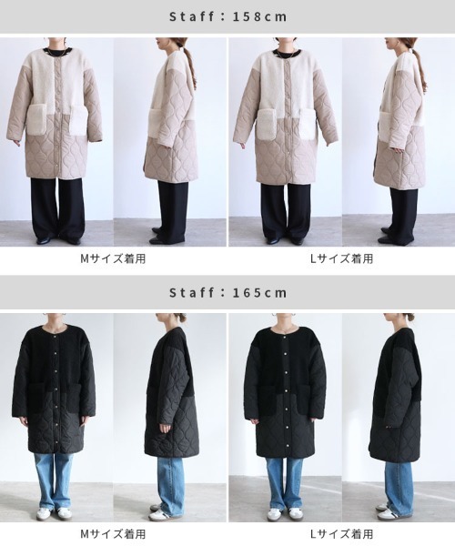 「reca」 コート M ブラック レディース_画像3