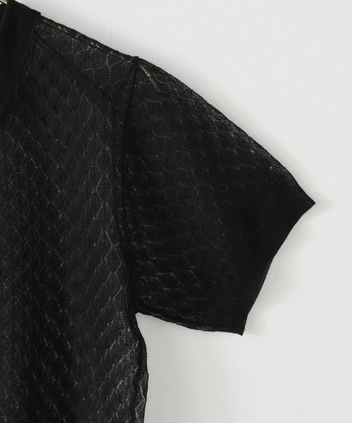 Spick＆Span ポロシャツ ポロ PROVOKE/プロヴォーク Sheer knit