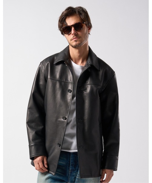 wjk レザージャケット レザーコート wjk コート ジャケット car coat メンズ : ZOZOTOWN Yahoo!店 - 通販