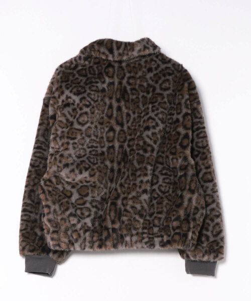 ATELANE（アテレーン） コート ジャケット レオパードファーボンバー