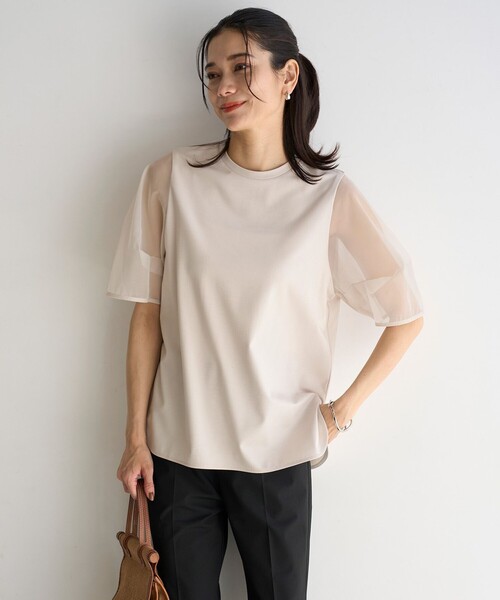 tシャツ 「UVケア/接触冷感」BEAUTY FORM-T シアースリーブT レディース
