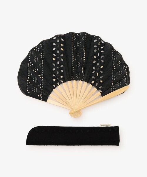 Afternoon Tea（アフタヌーンティー） 扇子 うちわ 幾何学レース扇子