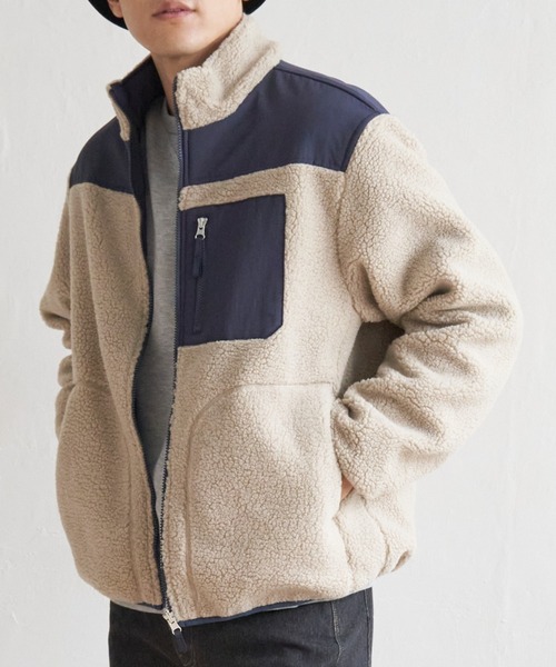 ベージュ ジップアップジャケット ikka（イッカ） ジップアップブルゾン M ベージュ メンズ : ZOZOTOWN