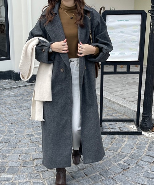 AMIPARISカーキ　チェスターコート サイズ44 AMIPARISカーキ チェスターコート サイズ44