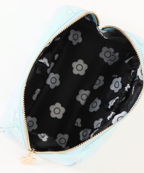 MARY QUANT ポーチ マリークワント mary quant ゴールドロゴ