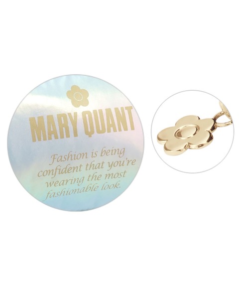 すぐ届く MARY QUANT* ゴールドロゴプリント オーバルポーチ MARY QUANT ポーチ マリークワント mary quant ゴールドロゴ