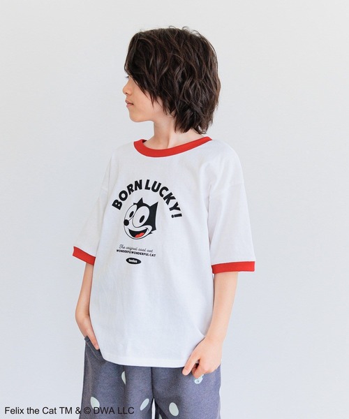 tシャツ 「FELIX THE CAT/フィリックス・ザ・キャット」ツアーイラストロングスリーブTシャツ レディース メンズ ADPOSION tシャツ 「FELIX THE CAT/フィリックス・ザ・キャット